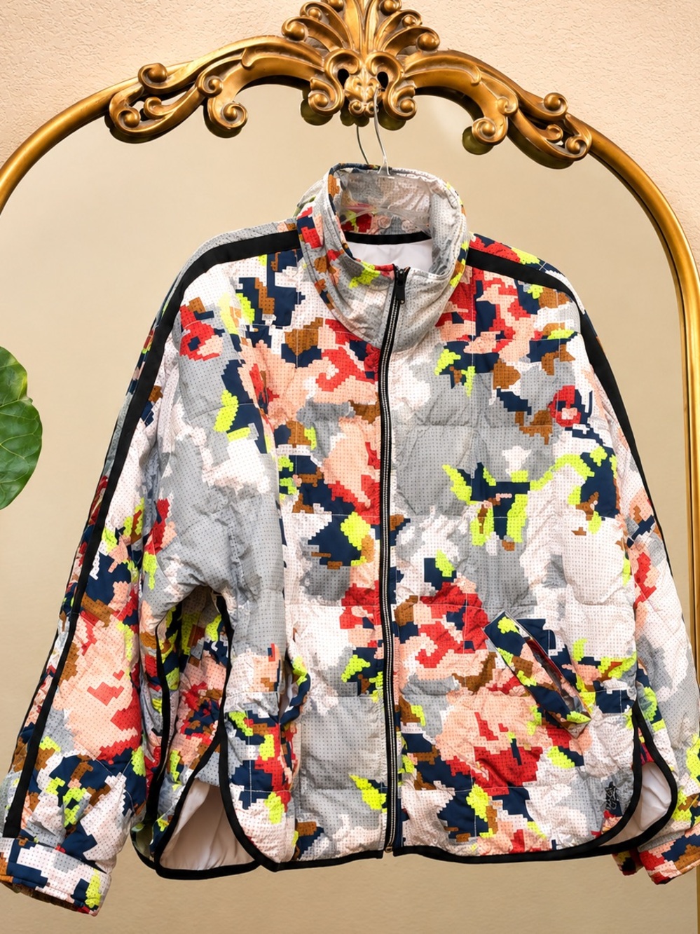 FP Movement by Free People Pippa Printed Packable Puffer Jacket Size L - Picture 7 of 10